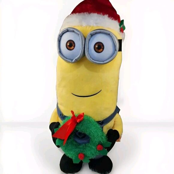 Despicable Me Minion Kevin Christmas Greeter 24" Tall Santa - Picture 1 of 8